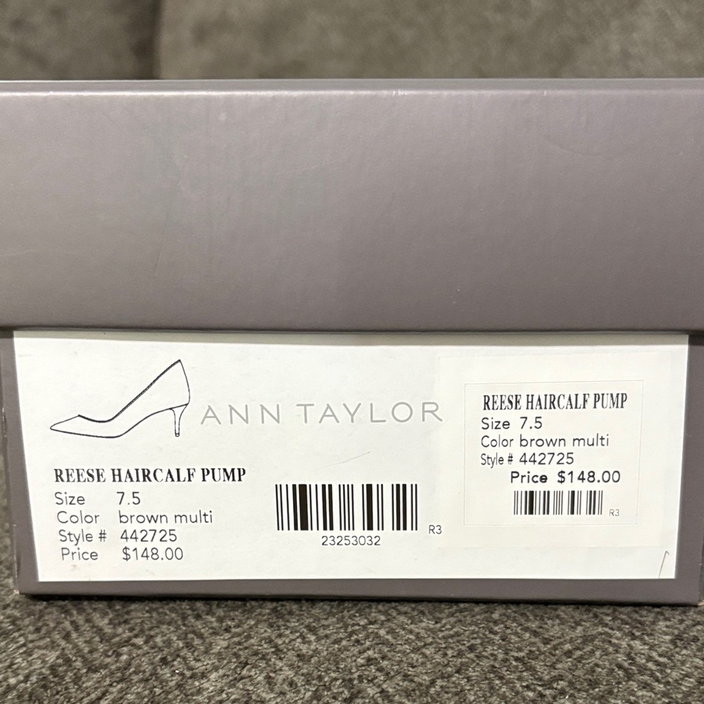 Ann Taylor Brown Leopard Print Heels 7.5 - Picture 7 of 7
